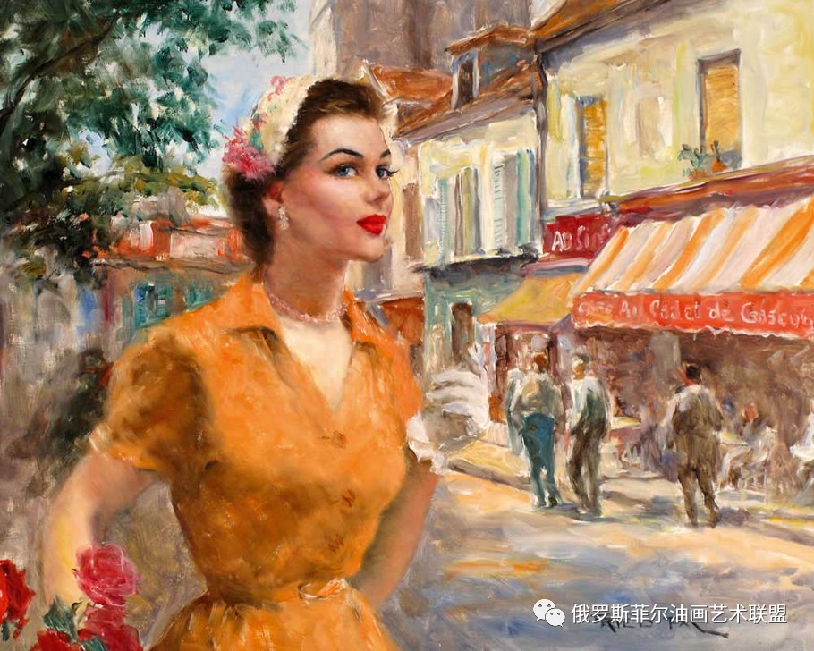 匈牙利印象派画家女性人物油画作品欣赏