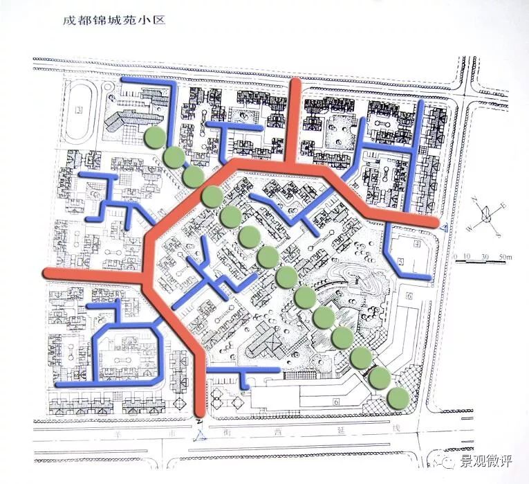 居住区道路交通分析图图片