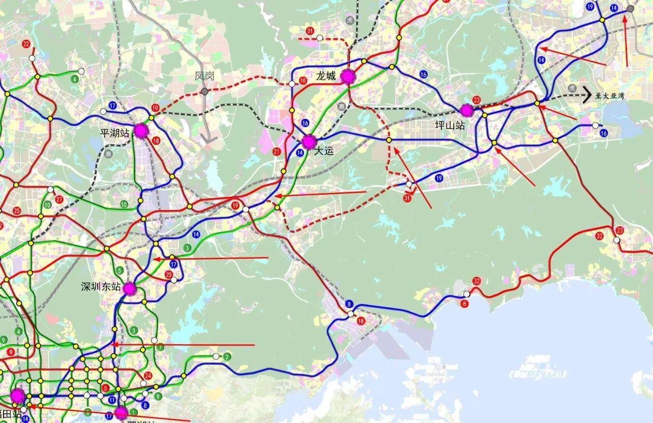 深圳坪山云轨线路图图片