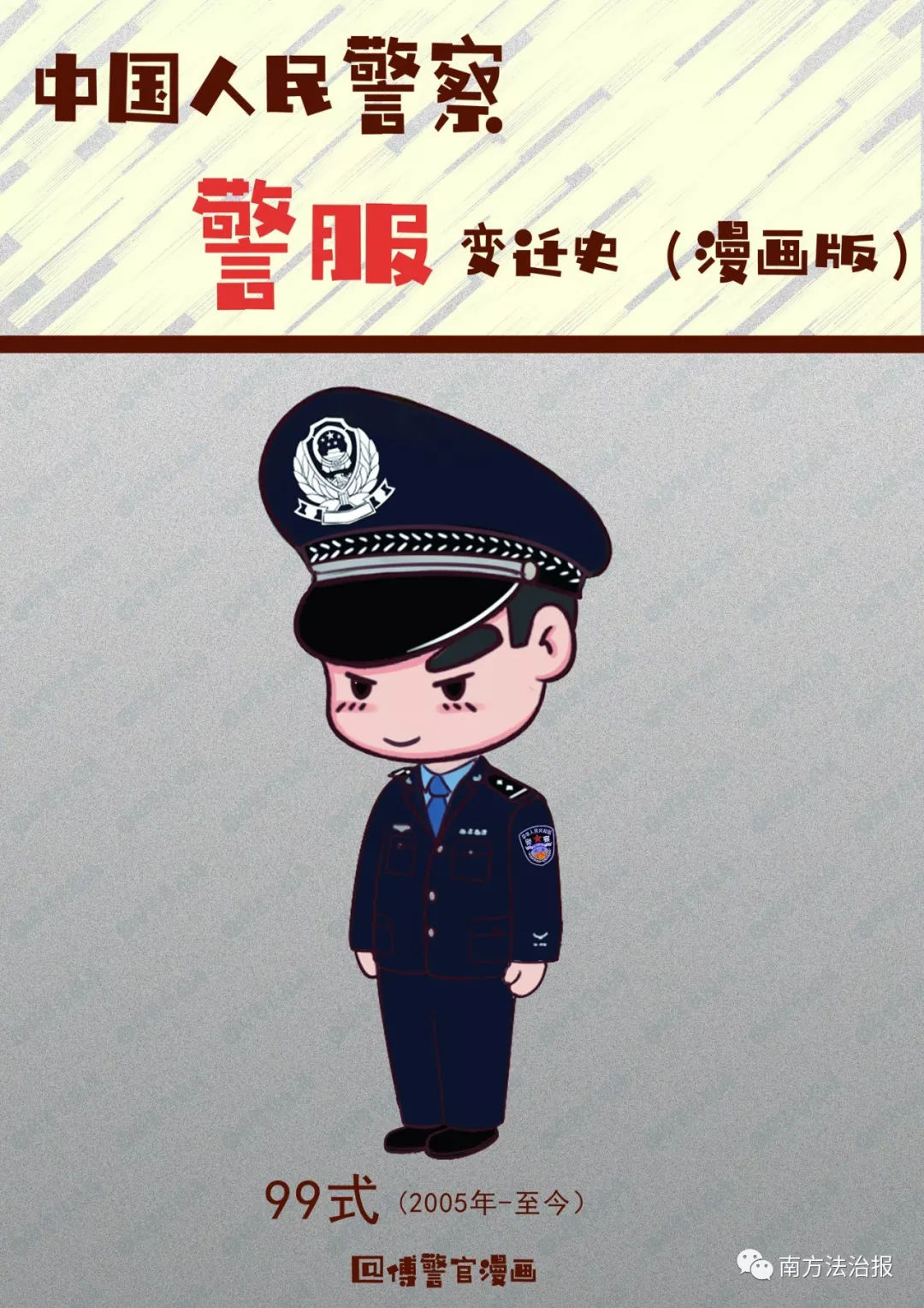 【漫画】中国人民警察警服变迁史