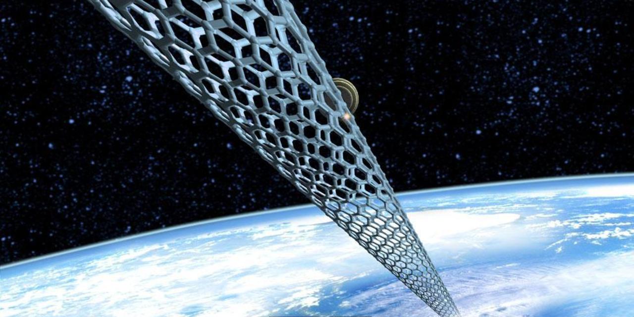 碳纳米管天梯图片太空图片