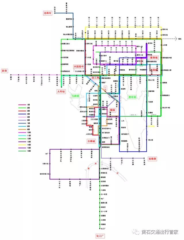 阳新公交车路线图图片