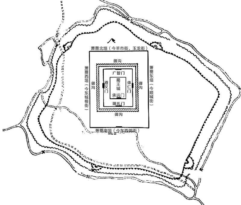 蜀王府地图图片