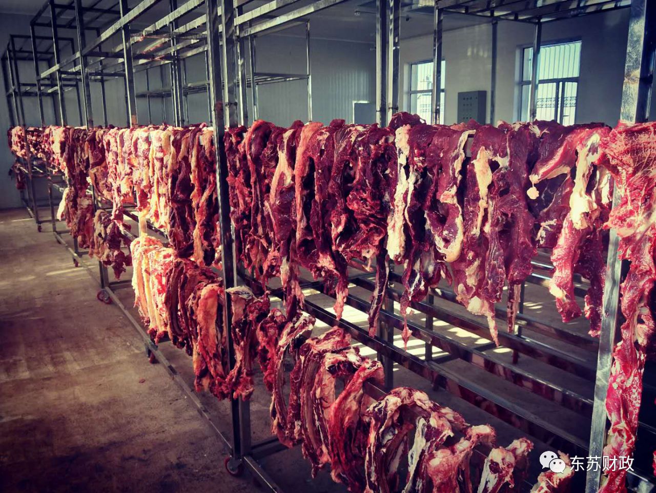 财政动态苏尼特左旗乌日尼勒图嘎查集体经济风干牛肉项目复工生产