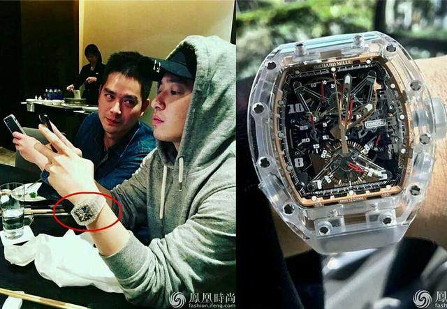 潘瑋柏戴的是瑞士頂級鐘錶品牌richard mille,理查德米勒 近1300萬(沒