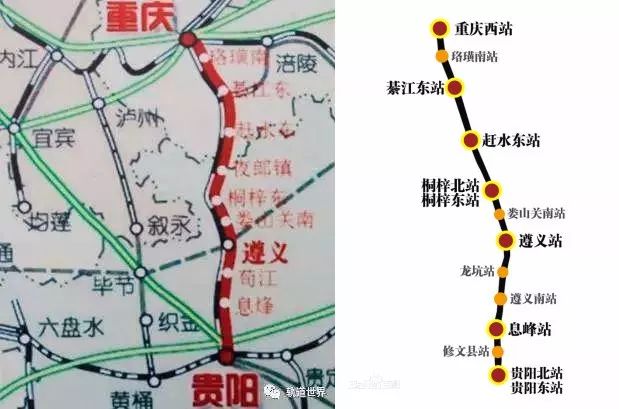 渝贵铁路是重庆,四川通达贵州,广西,广东的快速出海通道,设计时速为