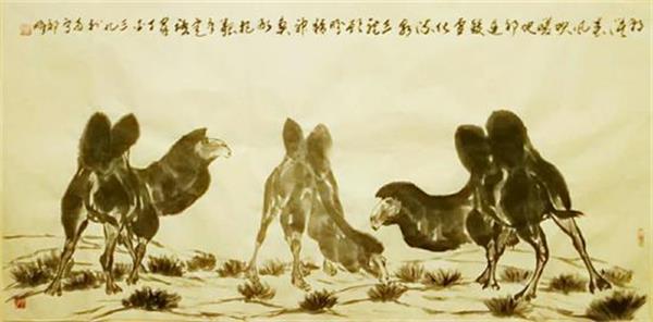 书画家祁峰应邀到广西南宁进行艺术创作