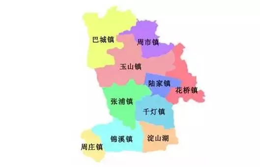 昆山乡镇地图图片