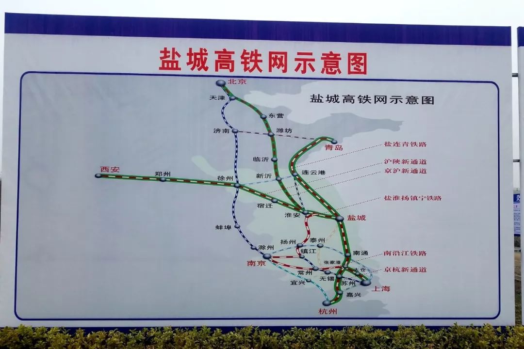 盐通高铁路线走向与时速