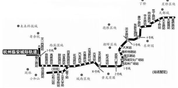 临安3号线地铁线路图图片