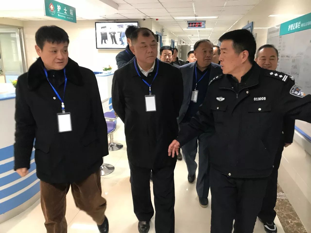 刘平,合肥市刑警支队支队长李强一行在淮南市公安局党委委员,副局长