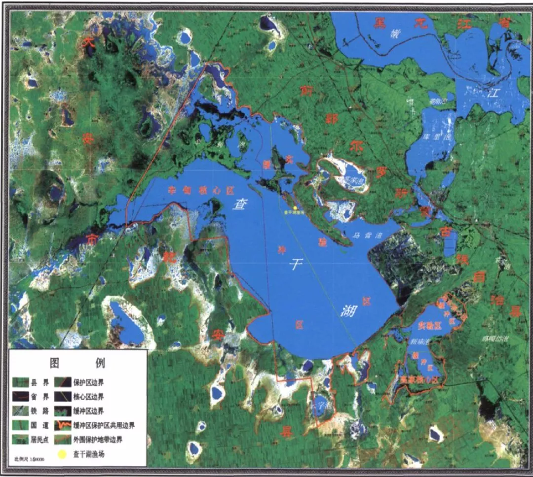 松原查干湖地图高清版图片