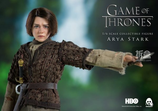 threezero冰與火之歌權力的遊戲可動人偶第6彈艾莉亞史塔克aryastark