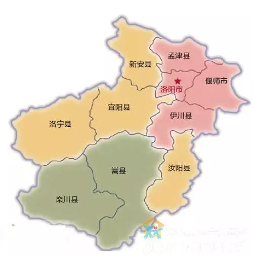 洛阳7县7区地图图片