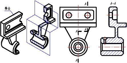 机械制图阶梯剖视图图片