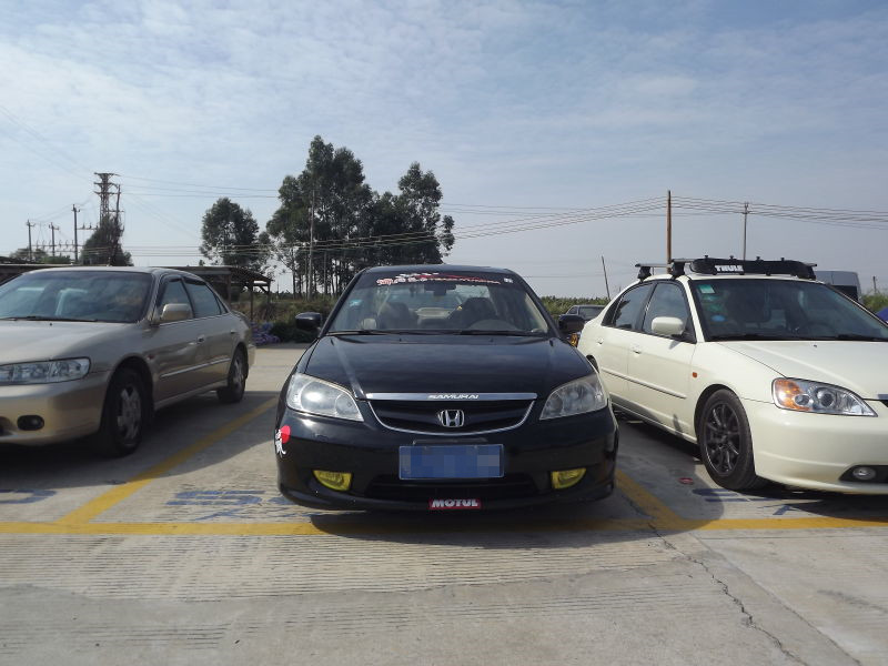 車型:第七代思域藍色es7車主:楠改裝清單:全車更換凌志藍定製防傾杆