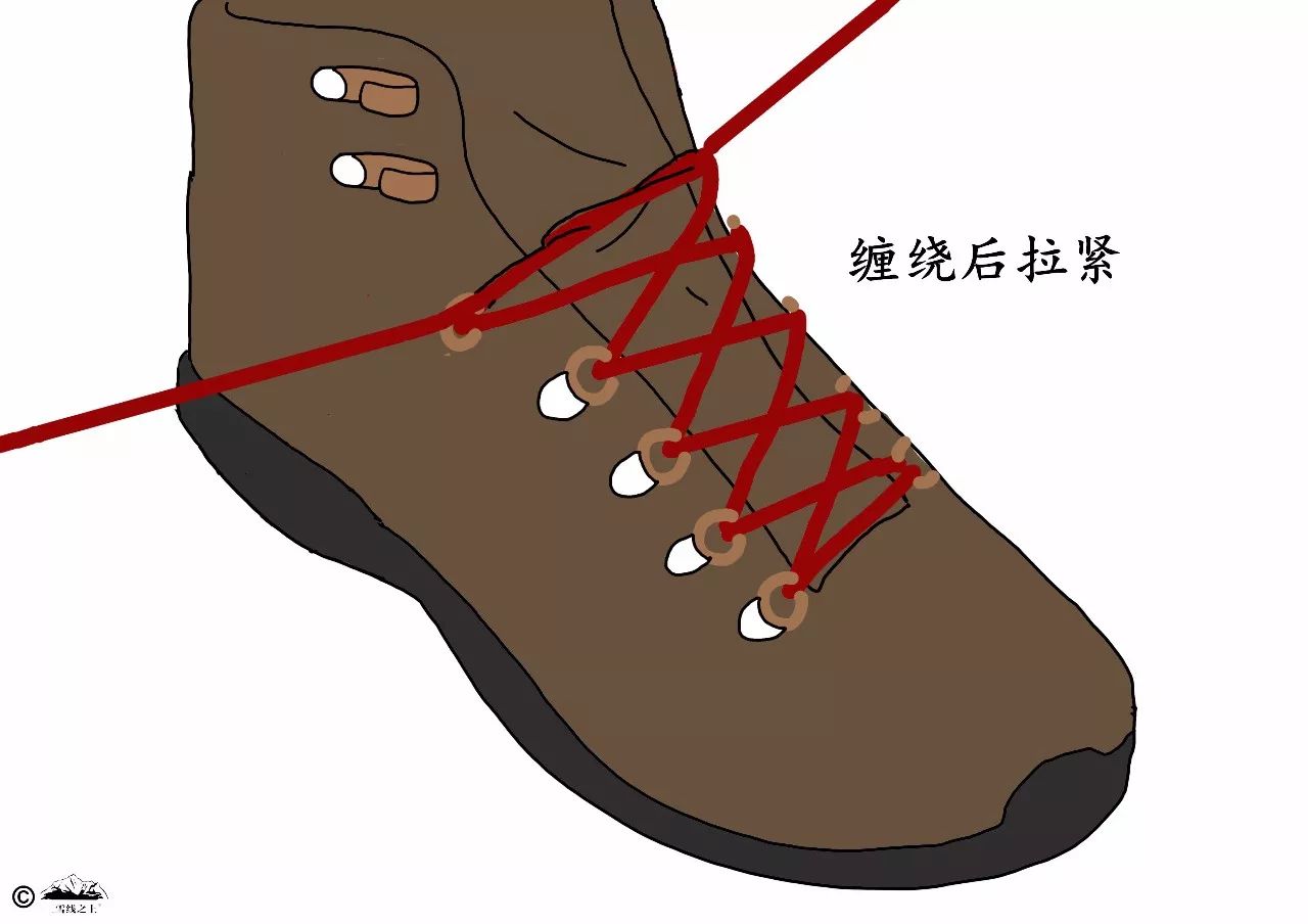 户外鞋带的系法图解图片