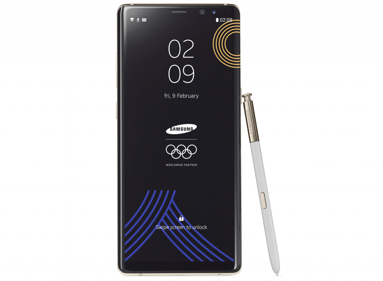 三星推出 2018 冬奧會限量版 galaxy note8,不過它可能是一款「非賣品