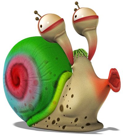 爆笑虫子蜗牛大力士图片