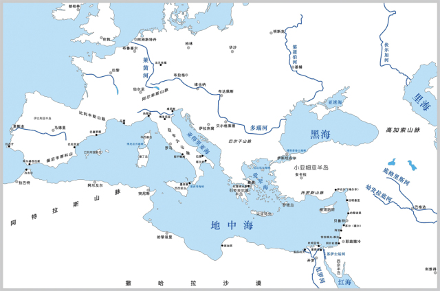 亚得里亚海地中海地图图片