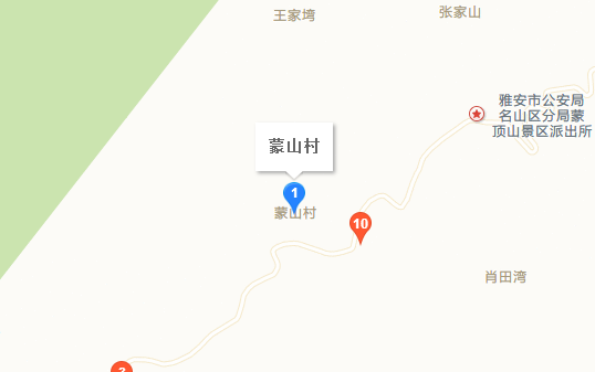 雅安蒙顶山景区地图图片