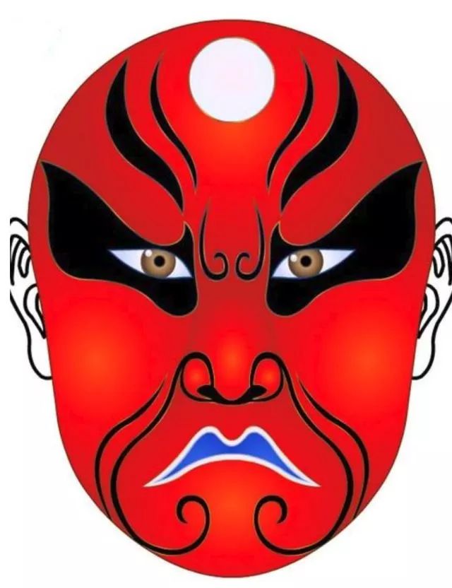 京剧脸谱红脸代表什么图片