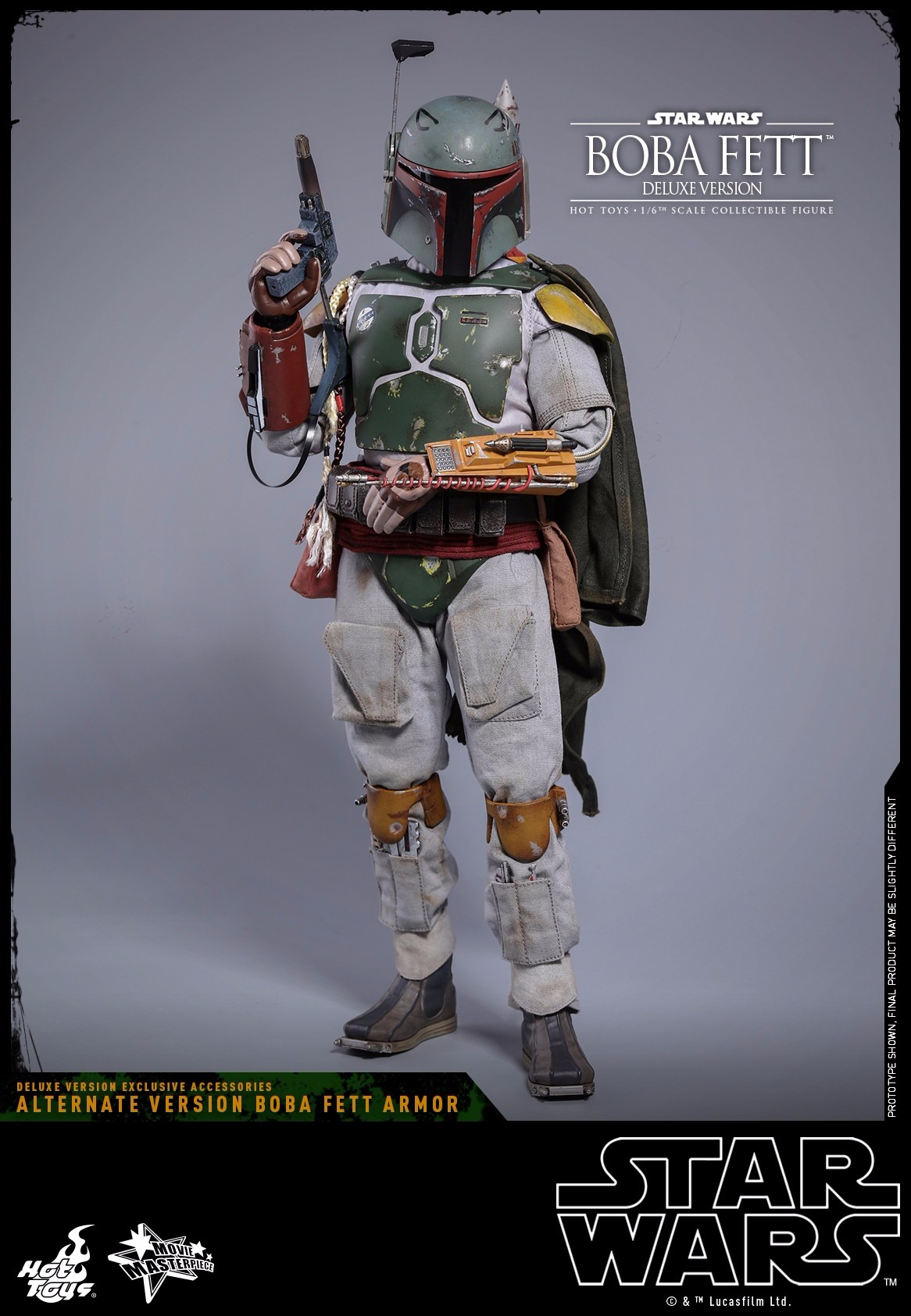 新品预定hottoys16星战5帝国反击战波巴费特bobafett464豪华版