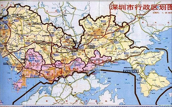 深圳二线关全程地图图片