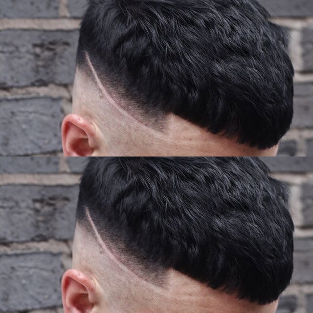 男士纹理发型盖头图片