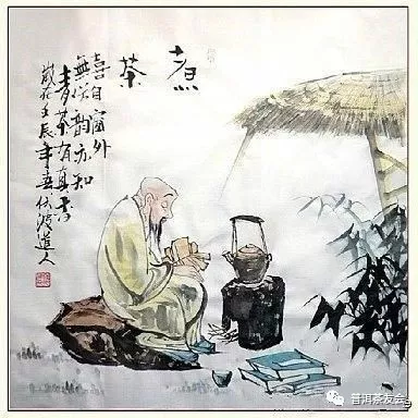 茶情诗意入画帘