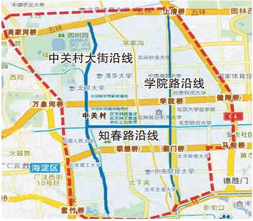 中关村街道划分图图片