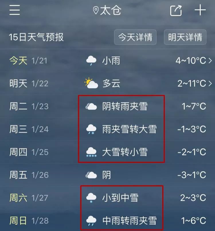 太仓天气预报15天图片