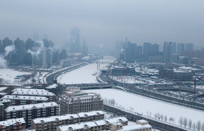 鼓楼 奥地利小洋楼 文化中心 南开大学 北安桥 民园 该抓住时机拍雪景