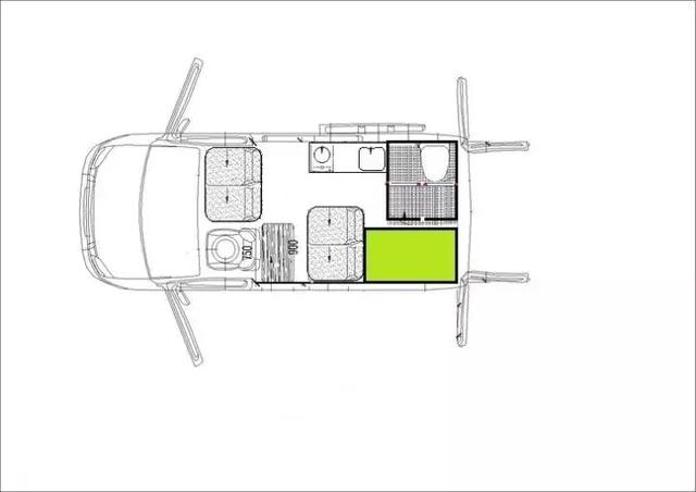 房车改装案例分享短轴中顶改装房车的布局设计