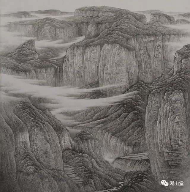 杨秀臣工笔山水画图片