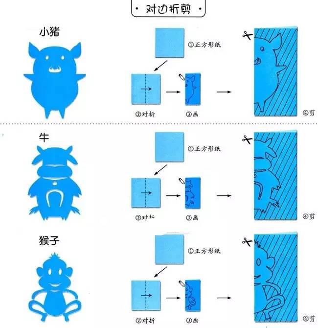 小燕子剪纸步骤图片