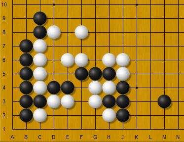 圍棋基礎練習此局部黑有巧妙的收官手段