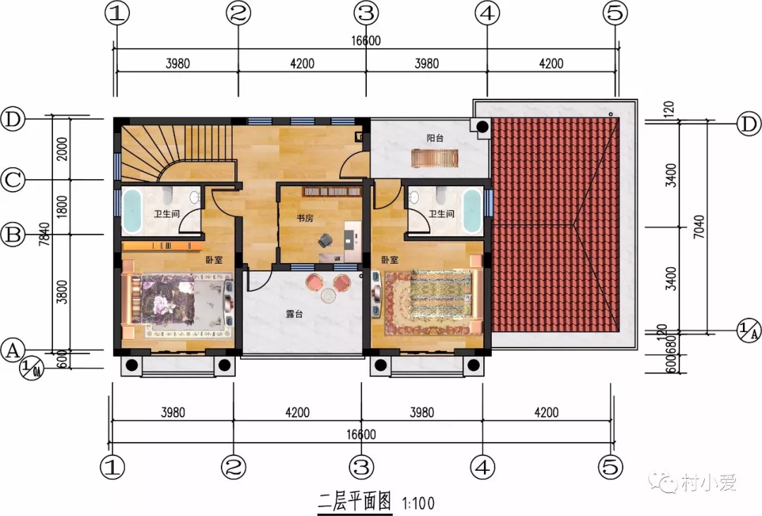 16米x8米房屋设计图图片