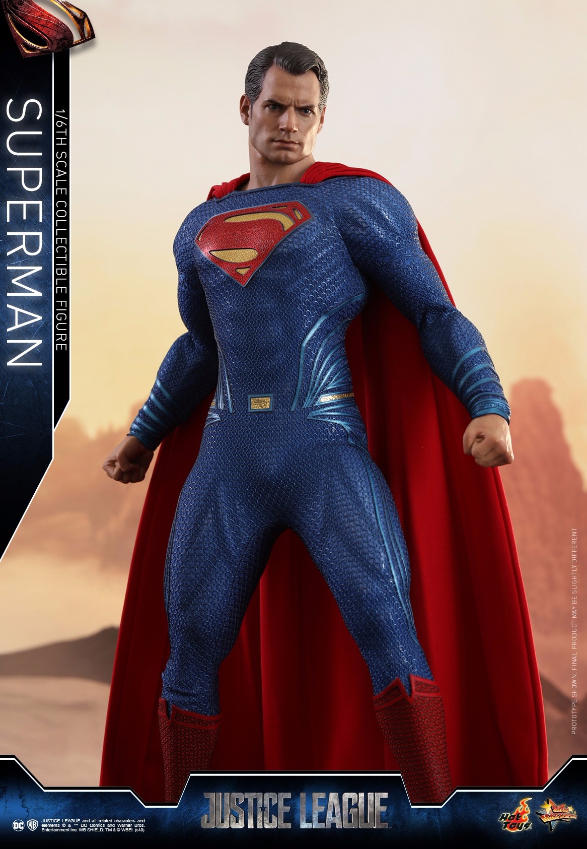 新品预定 hottoys 1/6 mms465 正义联盟 超人superman 双头雕 激光眼