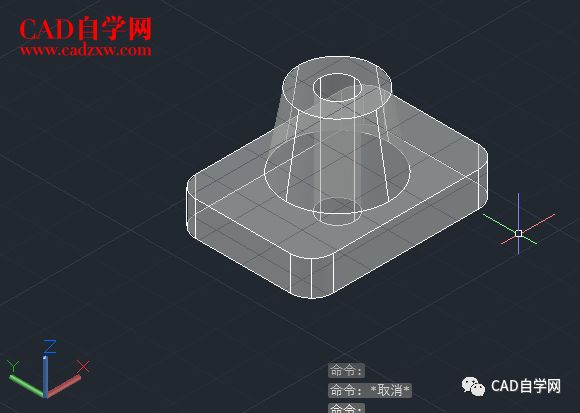 cad三维实战练习1及建模详细过程