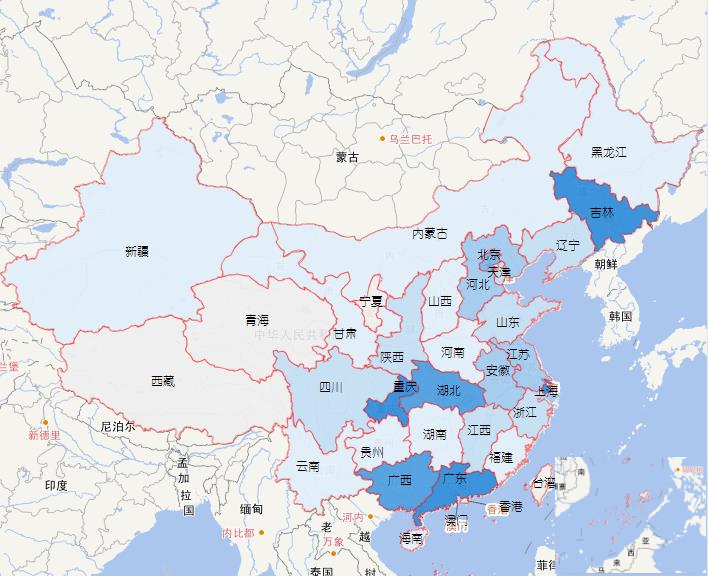 广东上海吉林重庆湖北 你家乡的汽车产量在全国排名第几