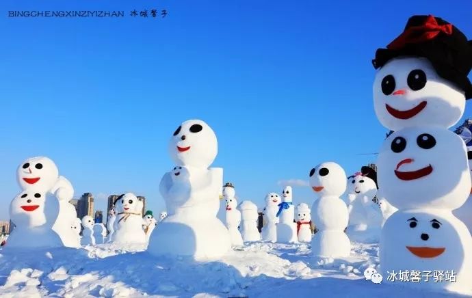 这个冬天,带你去看哈尔滨群力外滩的奇趣雪人谷