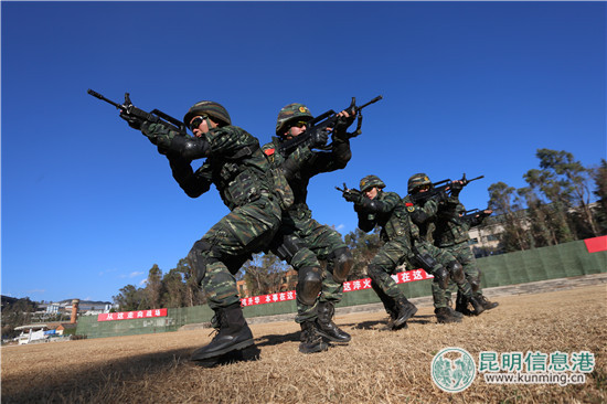 武警云南总队机动某支队开展特种战术训练提高实战能力