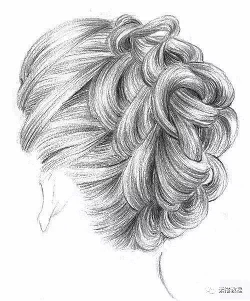 【素描教程】美少女的头发怎么画