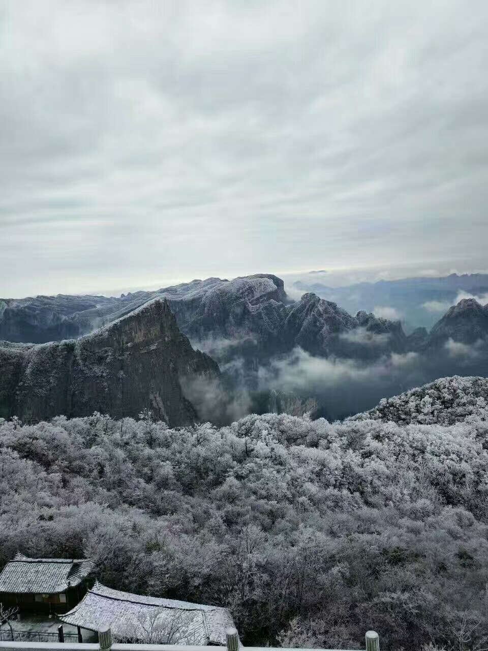 一大波張家界天門山雪景美圖來了