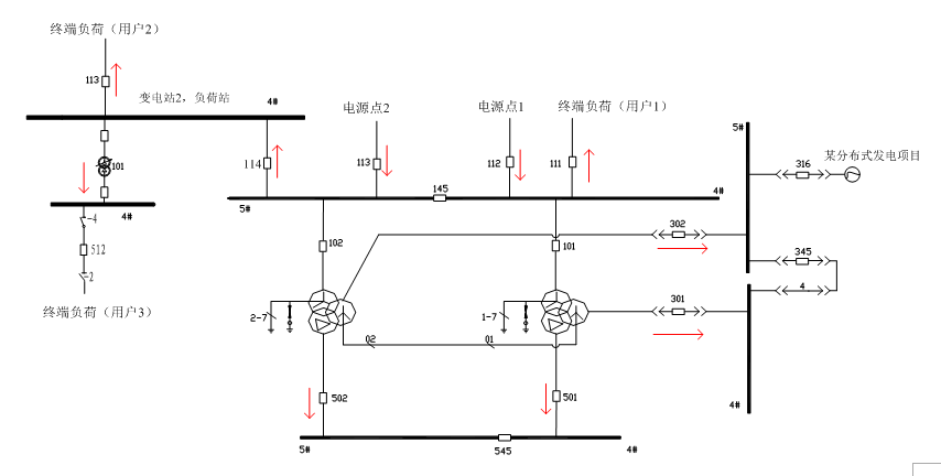 變電站一次系統接線圖