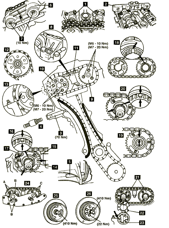 宝马n52曲轴链轮图图片
