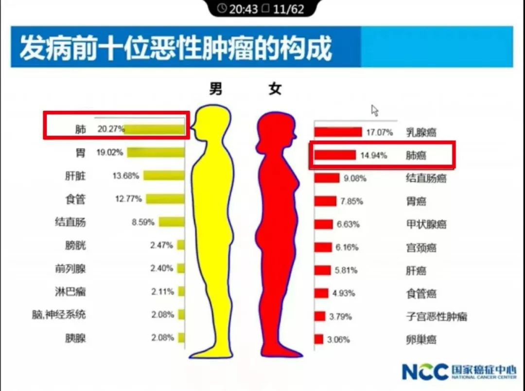 國家癌症中心:肺癌是我國癌症的