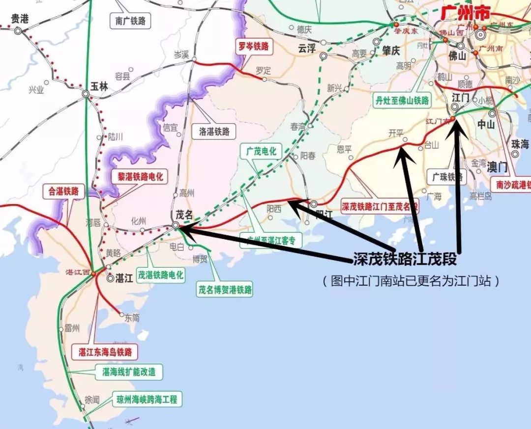 湛江高铁线路图片