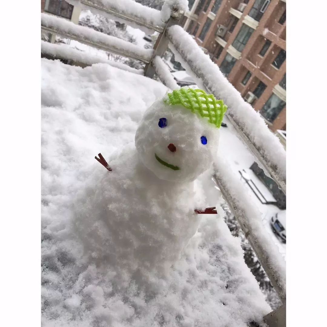 今天南通顏值最高的一隻雪人莫過於它了